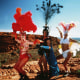 From left, Hugo Weaving, Terence Stamp, and Guy Pearce in "The Adventures of Priscilla, Queen Of The Desert."